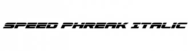 Speed Phreak Italic  नि: शुल्क फ़ॉन्ट्स डाउनलोड