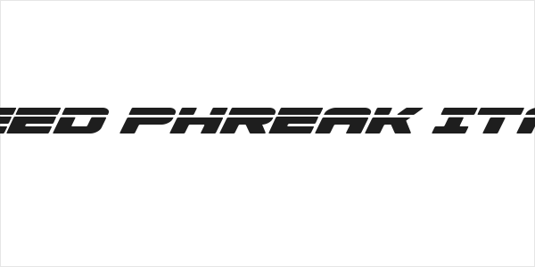 Speed Phreak Italic Logo