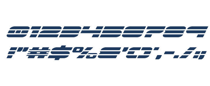 Speed Phreak Laser Italic Other Characters
