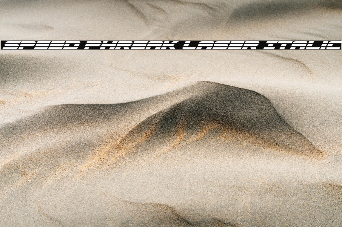 Speed Phreak Laser Italic Example 3