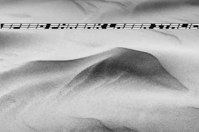 Speed Phreak Laser Italic Font examples