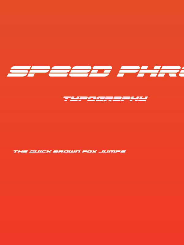 Speed Phreak Laser Italic Poster