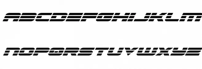 Speed Phreak Laser Italic 字体 小写