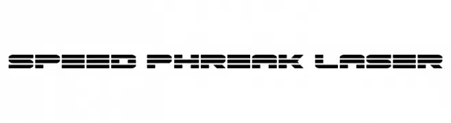 Speed Phreak Laser  Скачать бесплатные шрифты