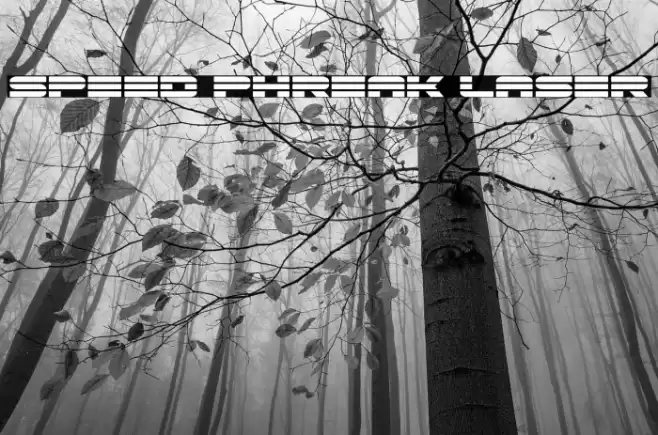 Speed Phreak Laser Font examples