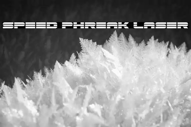 Speed Phreak Laser Font examples