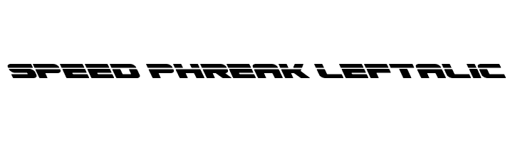 Speed Phreak Leftalic  Free Fonts Download