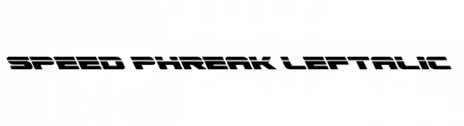 Speed Phreak Leftalic  नि: शुल्क फ़ॉन्ट्स डाउनलोड