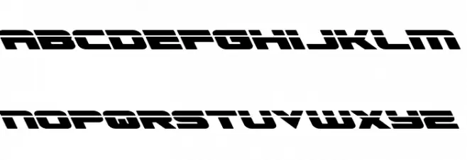 Speed Phreak Leftalic フォント 小文字