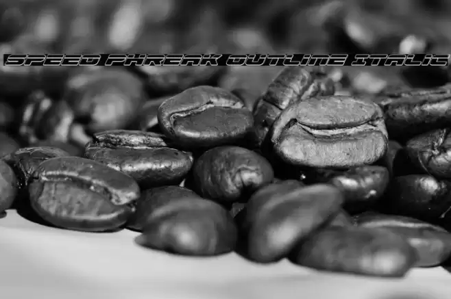 Speed Phreak Outline Italic Font examples