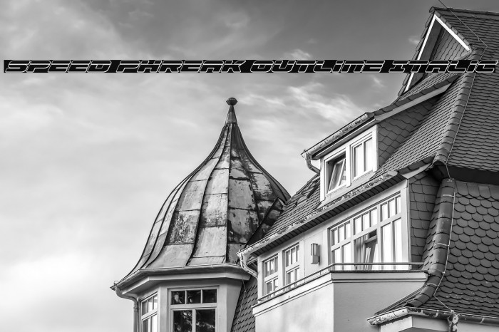 Speed Phreak Outline Italic Example 3