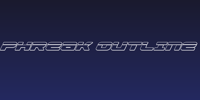 Speed Phreak Outline Italic Social Header