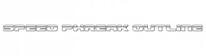 Speed Phreak Outline  免费字体下载