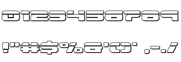 Speed Phreak Outline Font OTHER CHARS