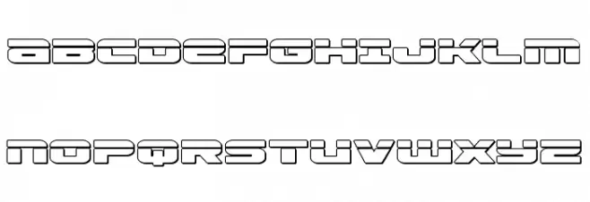 Speed Phreak Outline Шрифта ВЕРХНИЙ