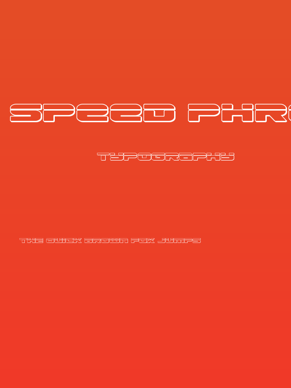 Speed Phreak Outline Poster