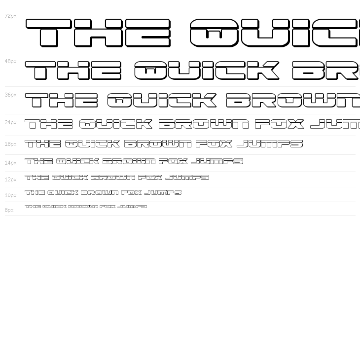 Speed Phreak Outline Waterfall