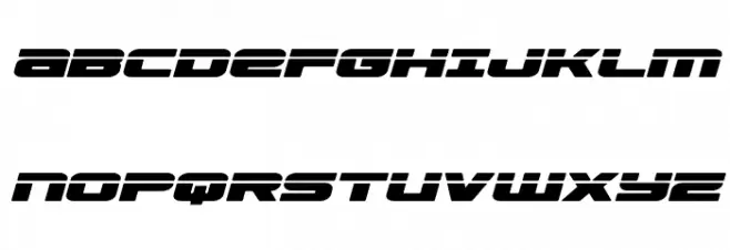 Speed Phreak Semi-Italic Schriftart Groß