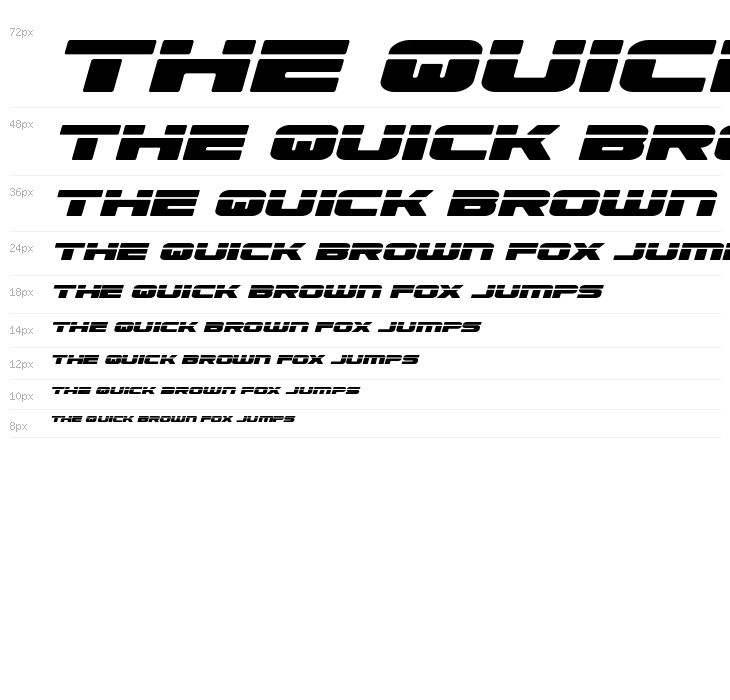 Speed Phreak Semi-Italic Waterfall