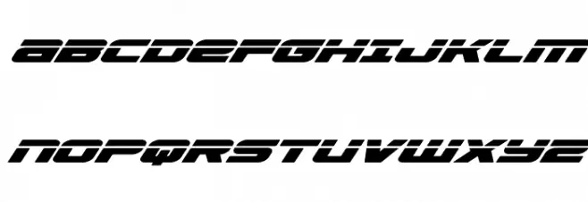 Speed Phreak Super-Italic Font UPPERCASE
