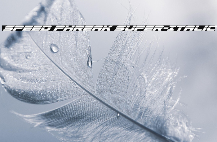 Speed Phreak Super-Italic Example 1
