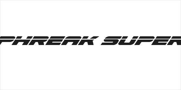 Speed Phreak Super-Italic Logo