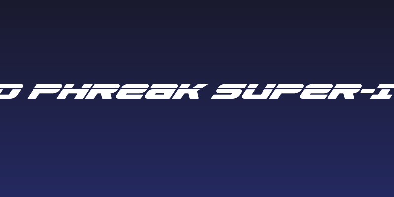 Speed Phreak Super-Italic Social Header