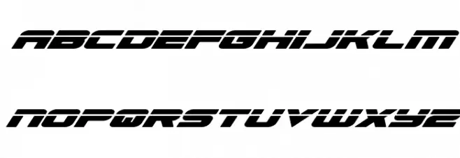Speed Phreak Super-Italic Fuentes MINÚSCULAS