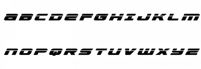 Speed Phreak Title Italic Caratteri MAIUSCOLE