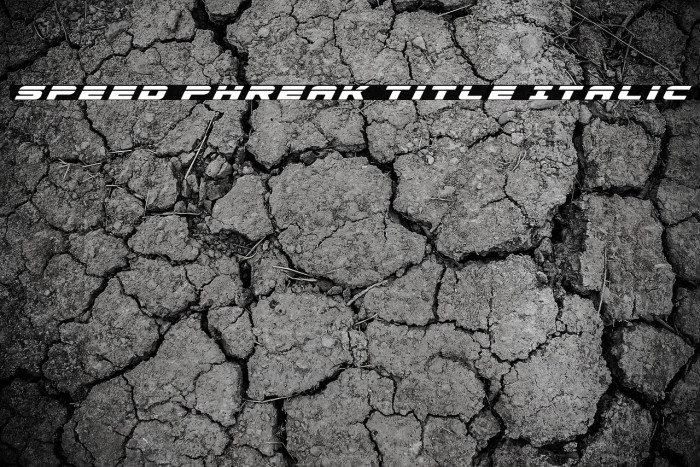 Speed Phreak Title Italic Example 3