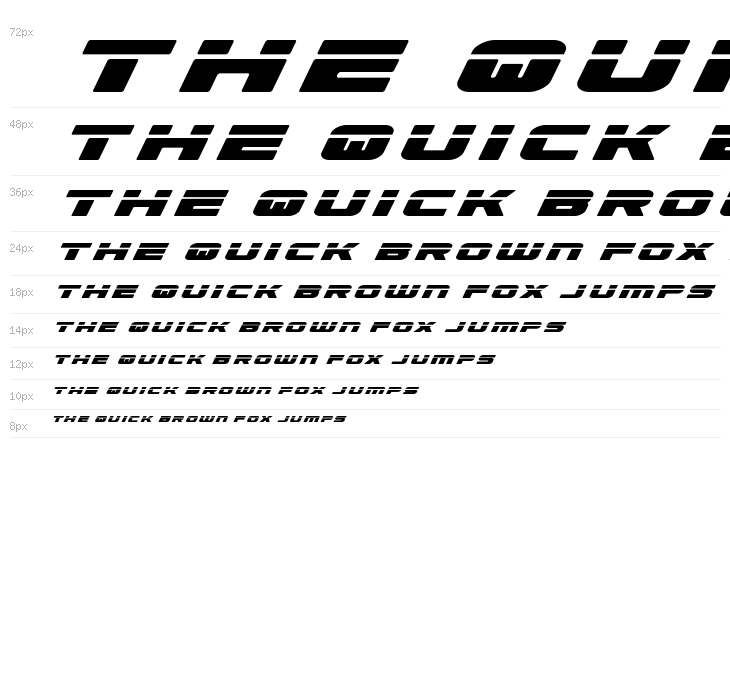 Speed Phreak Title Italic Waterfall