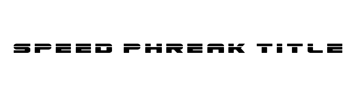 Speed Phreak Title  font caratteri gratis