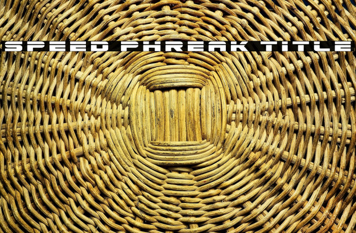 Speed Phreak Title Example 2