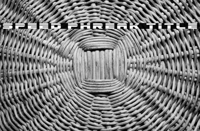Speed Phreak Title Font examples