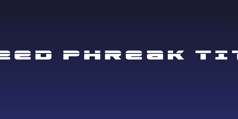 Speed Phreak Title Social Header