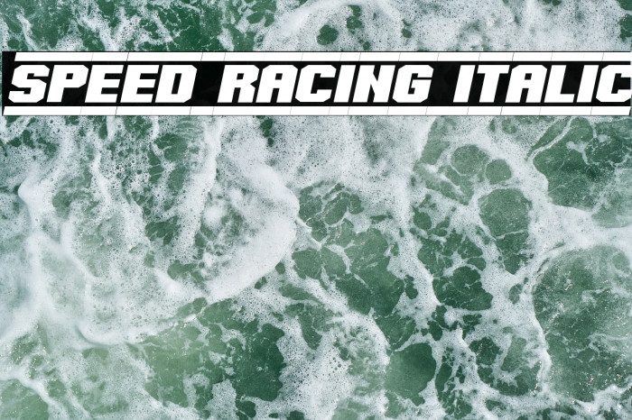 Speed Racing Italic Example 1