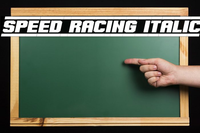 Speed Racing Italic Example 3
