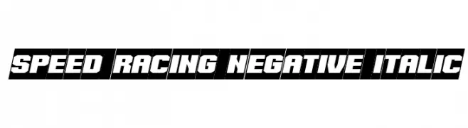 Speed Racing Negative Italic  baixar fontes gratis