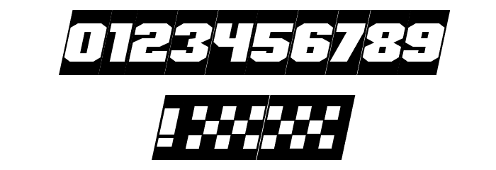 Speed Racing Negative Italic Font OTHER CHARS