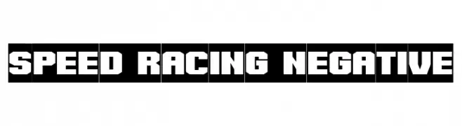 Speed Racing Negative  baixar fontes gratis