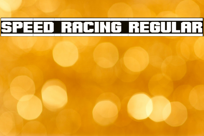 Speed Racing Regular Font examples