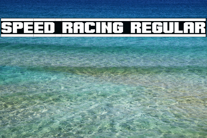 Speed Racing Regular Font examples
