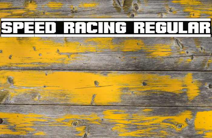 Speed Racing Regular Font examples