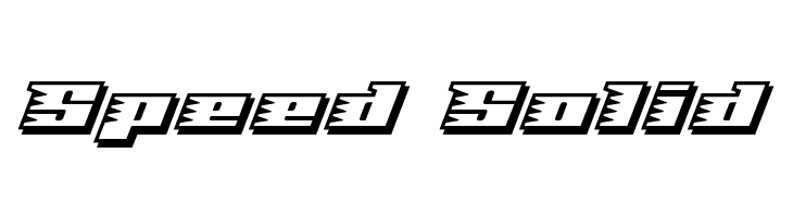 Speed Solid  baixar fontes gratis