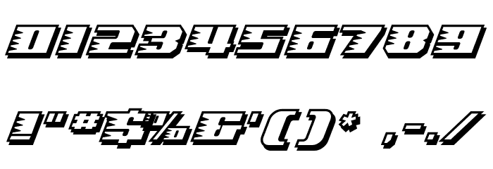 Speed Solid Font OTHER CHARS