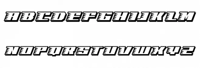 Speed Solid Шрифта ВЕРХНИЙ