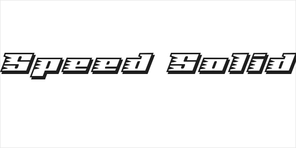 Speed Solid Logo
