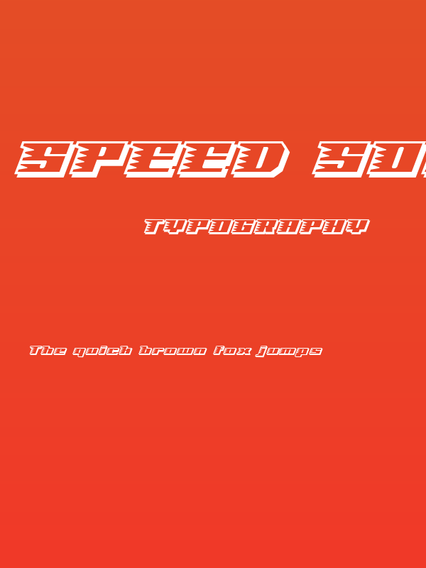 Speed Solid Poster