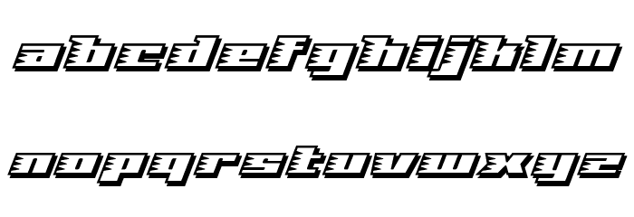 Speed Solid Font LOWERCASE