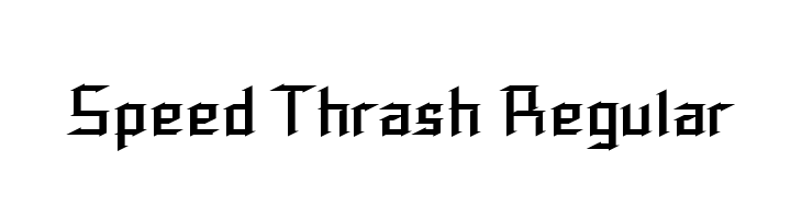 Speed Thrash Regular Font